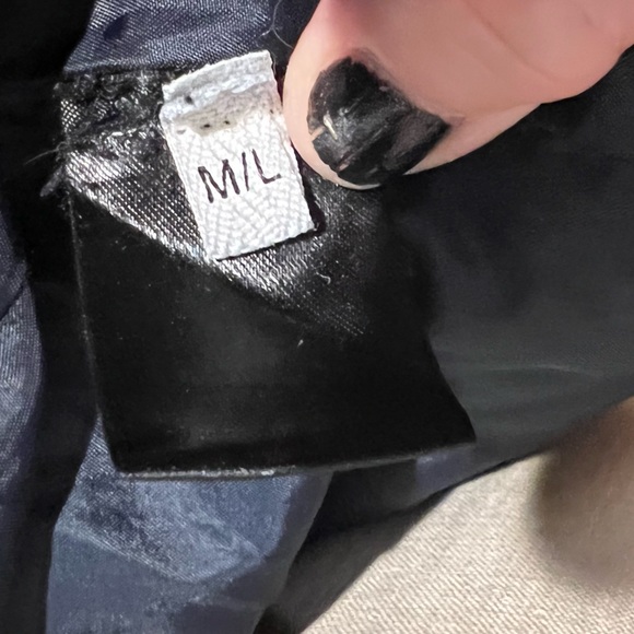 A/OK Faux Fur Coat Black Jacket Cozy Luxurious Glam Winter M/L - Picture 11 of 13